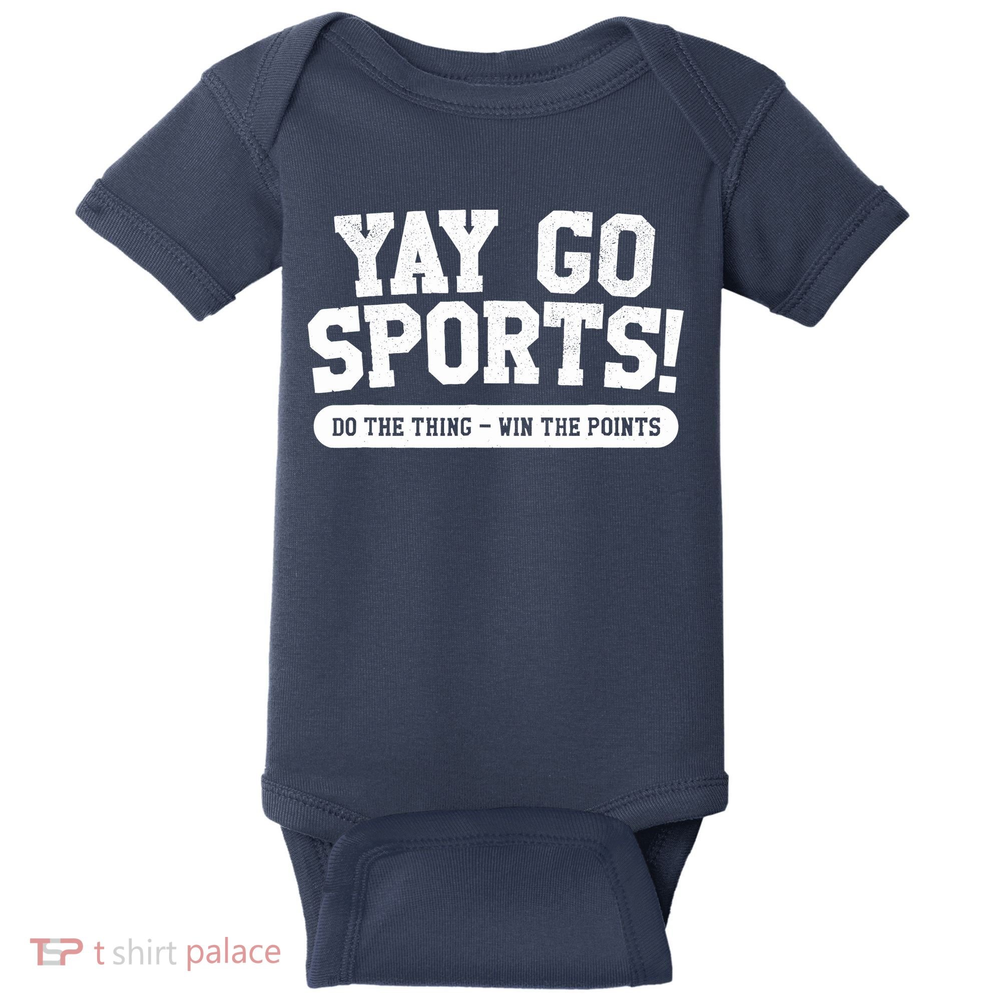 Yay Go Sports! Funny Sports Baby Bodysuit