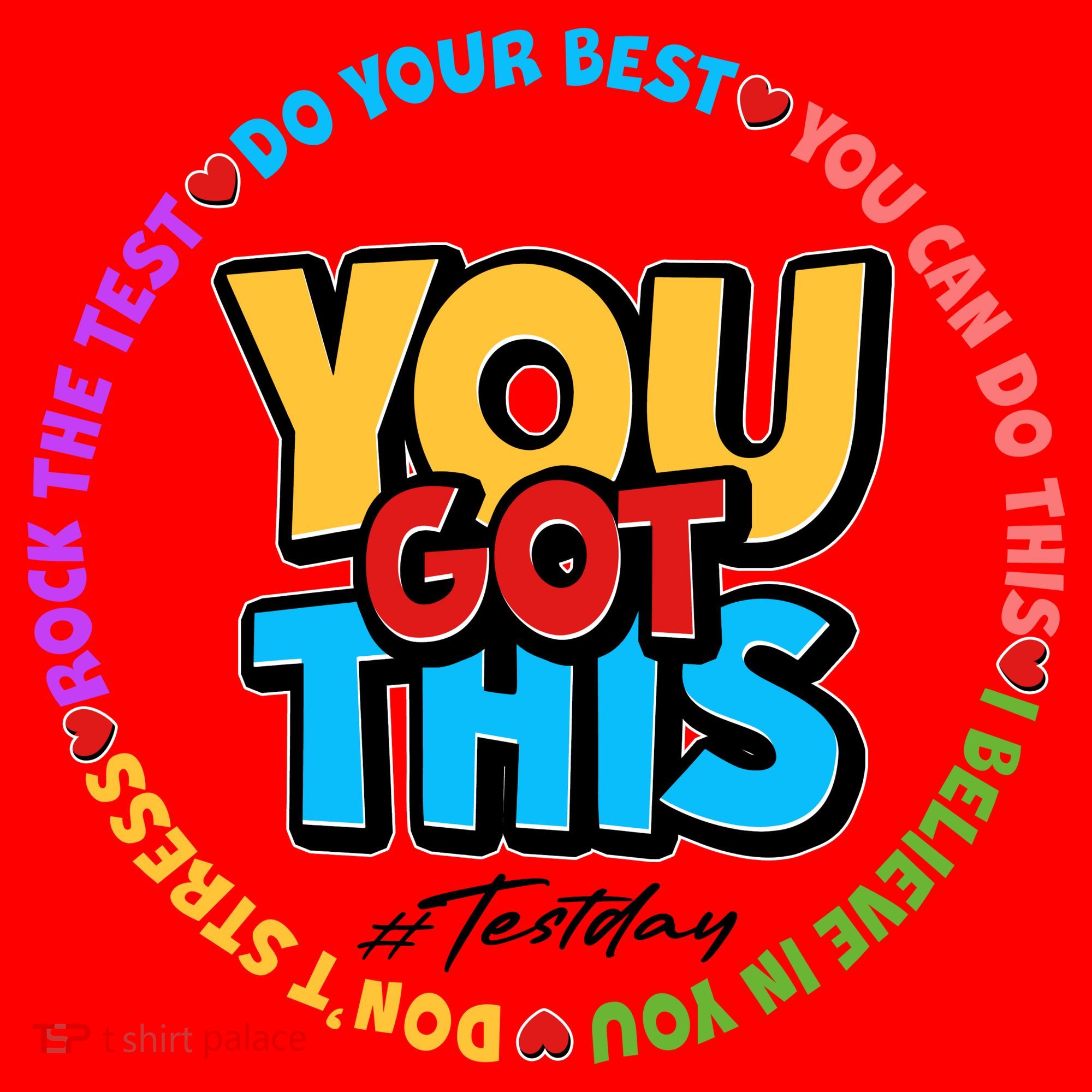You Got This #Test Day Santa Hat