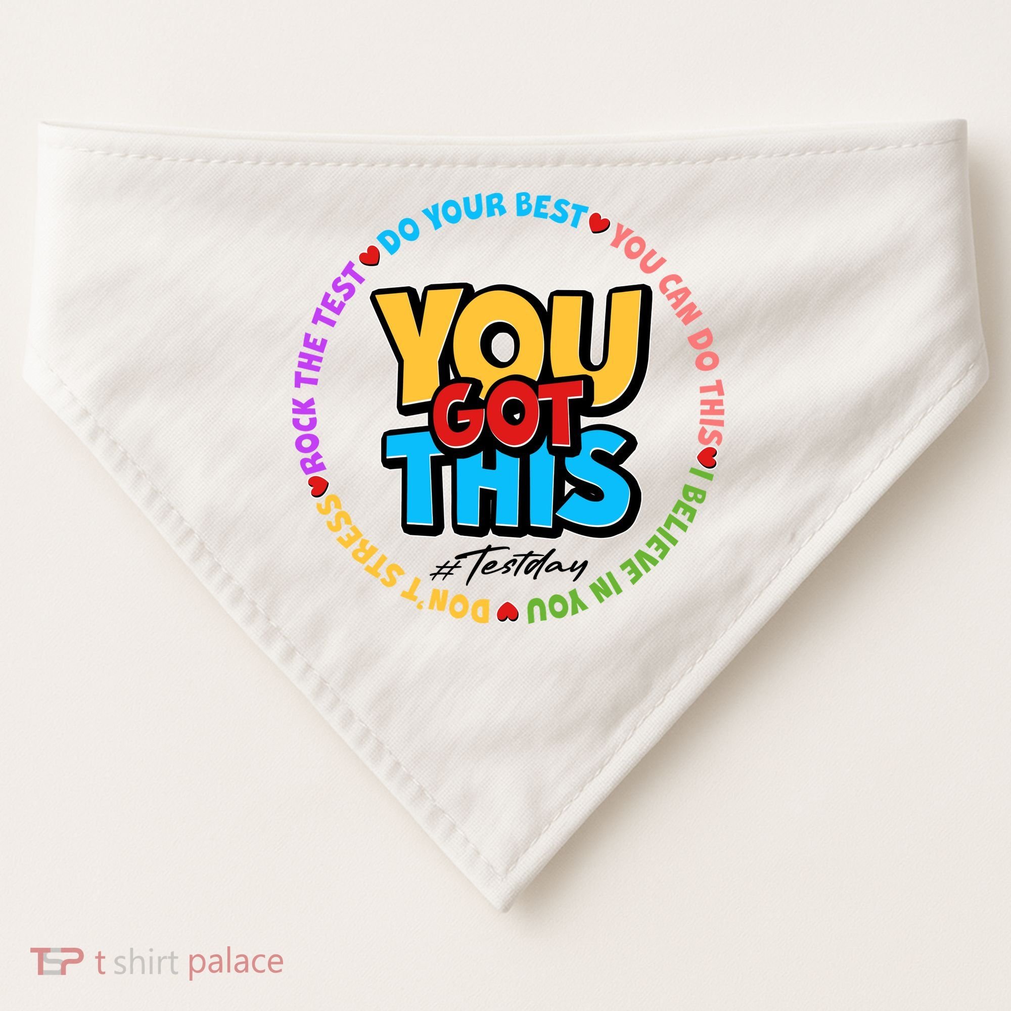 You Got This #Test Day USA-Made Doggie Bandana