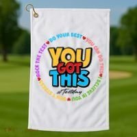 You Got This #Test Day Golf Towel thumb 1