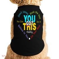 You Got This DonT Stress Rock The Test Test Day Teacher Doggie Tank thumb 0