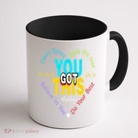 You Got This DonT Stress Rock The Test Test Day Teacher Coffee Mug thumb 1