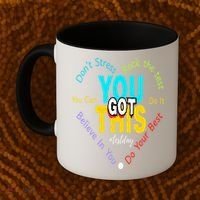 You Got This DonT Stress Rock The Test Test Day Teacher Coffee Mug thumb 2