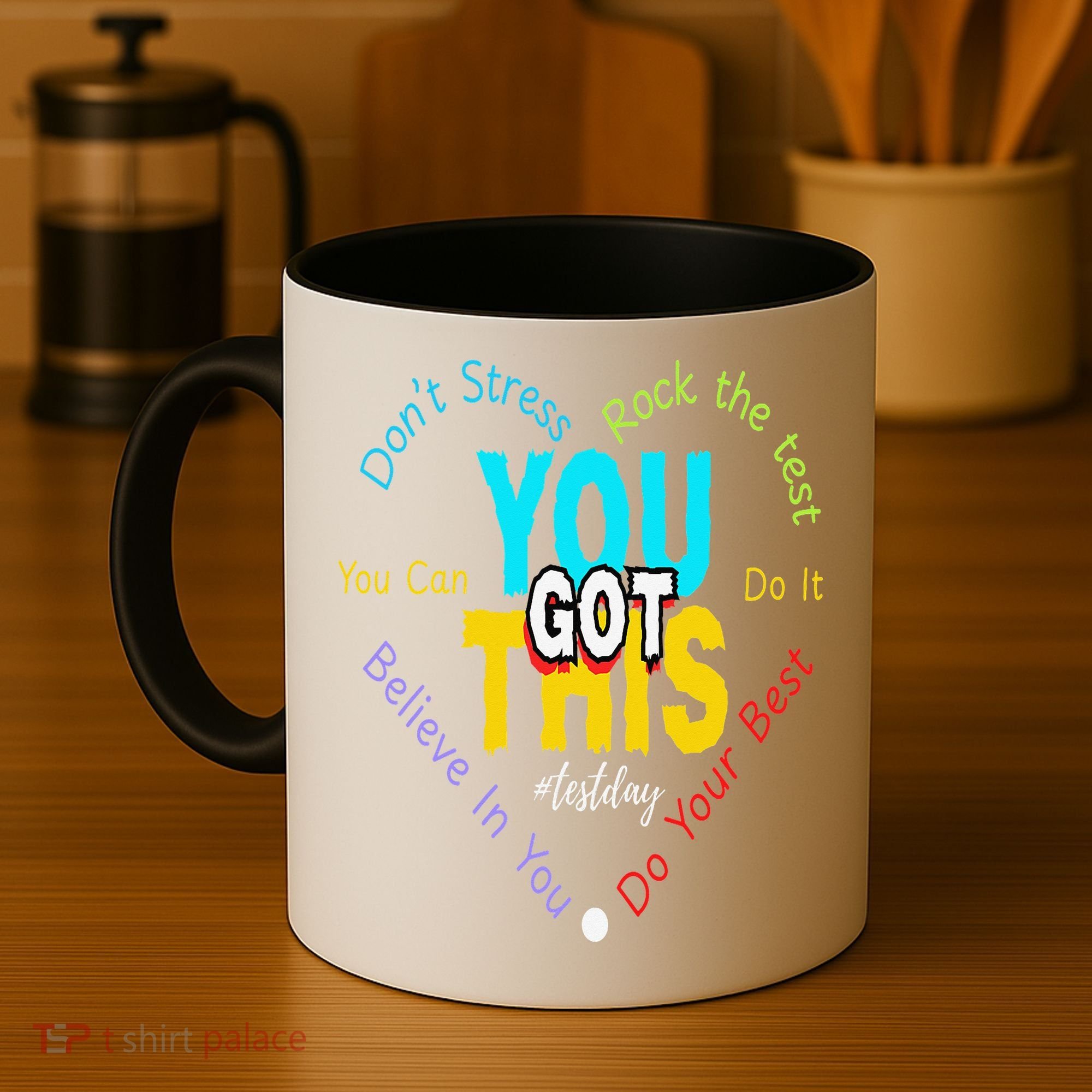 You Got This DonT Stress Rock The Test Test Day Teacher Coffee Mug