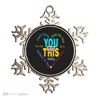 You Got This DonT Stress Rock The Test Test Day Teacher Ornament