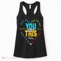 You Got This DonT Stress Rock The Test Test Day Teacher Women's Tank Top thumb 0