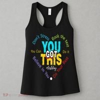 You Got This DonT Stress Rock The Test Test Day Teacher Women's Tank Top thumb 3