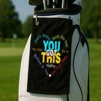 You Got This DonT Stress Rock The Test Test Day Teacher Golf Towel thumb 2