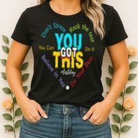 You Got This DonT Stress Rock The Test Test Day Teacher Women's T-Shirt thumb 2
