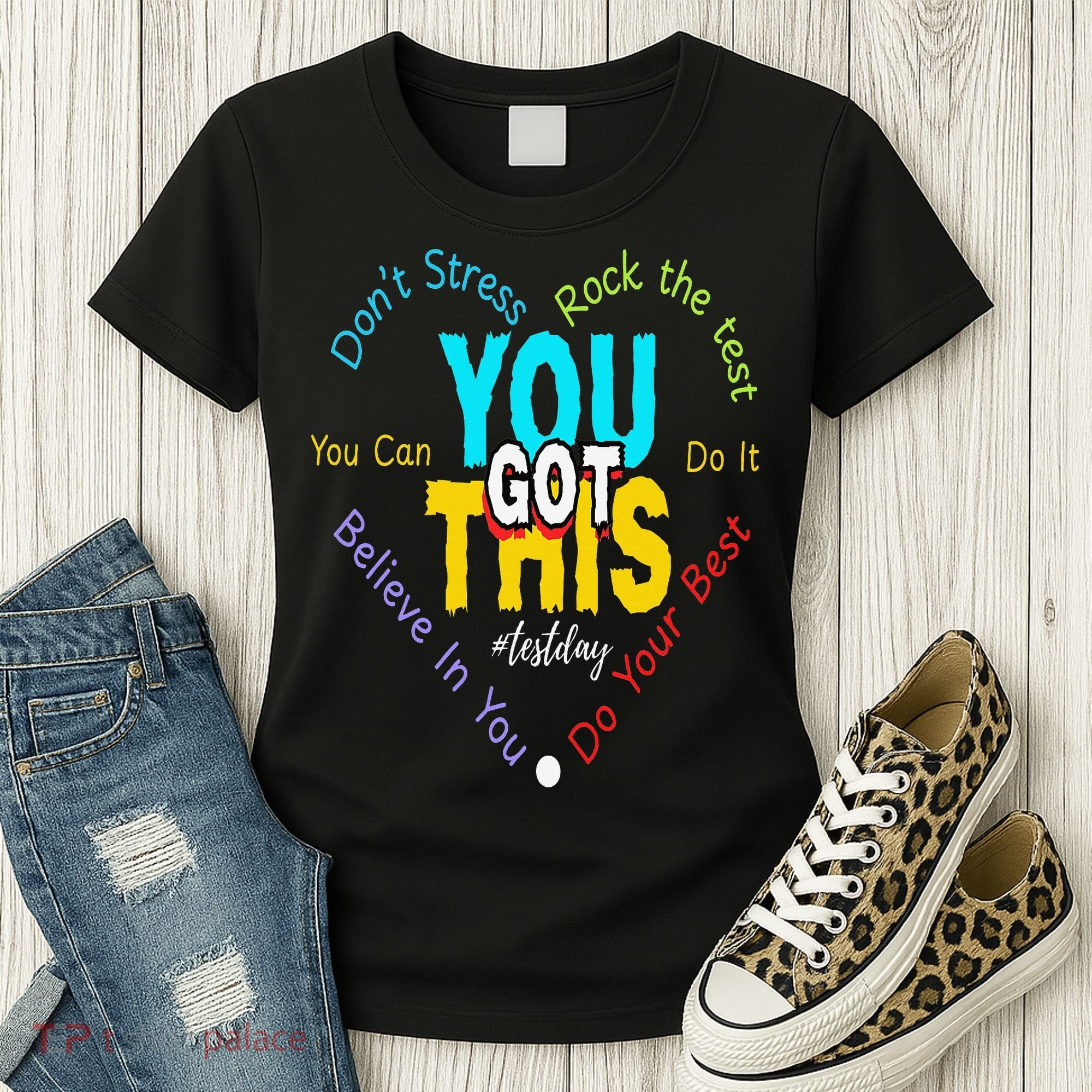 You Got This DonT Stress Rock The Test Test Day Teacher Women's T-Shirt