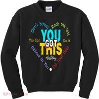 You Got This DonT Stress Rock The Test Test Day Teacher Kids Sweatshirt thumb 0