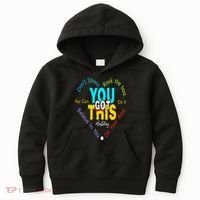 You Got This DonT Stress Rock The Test Test Day Teacher Kids Hoodie thumb 0
