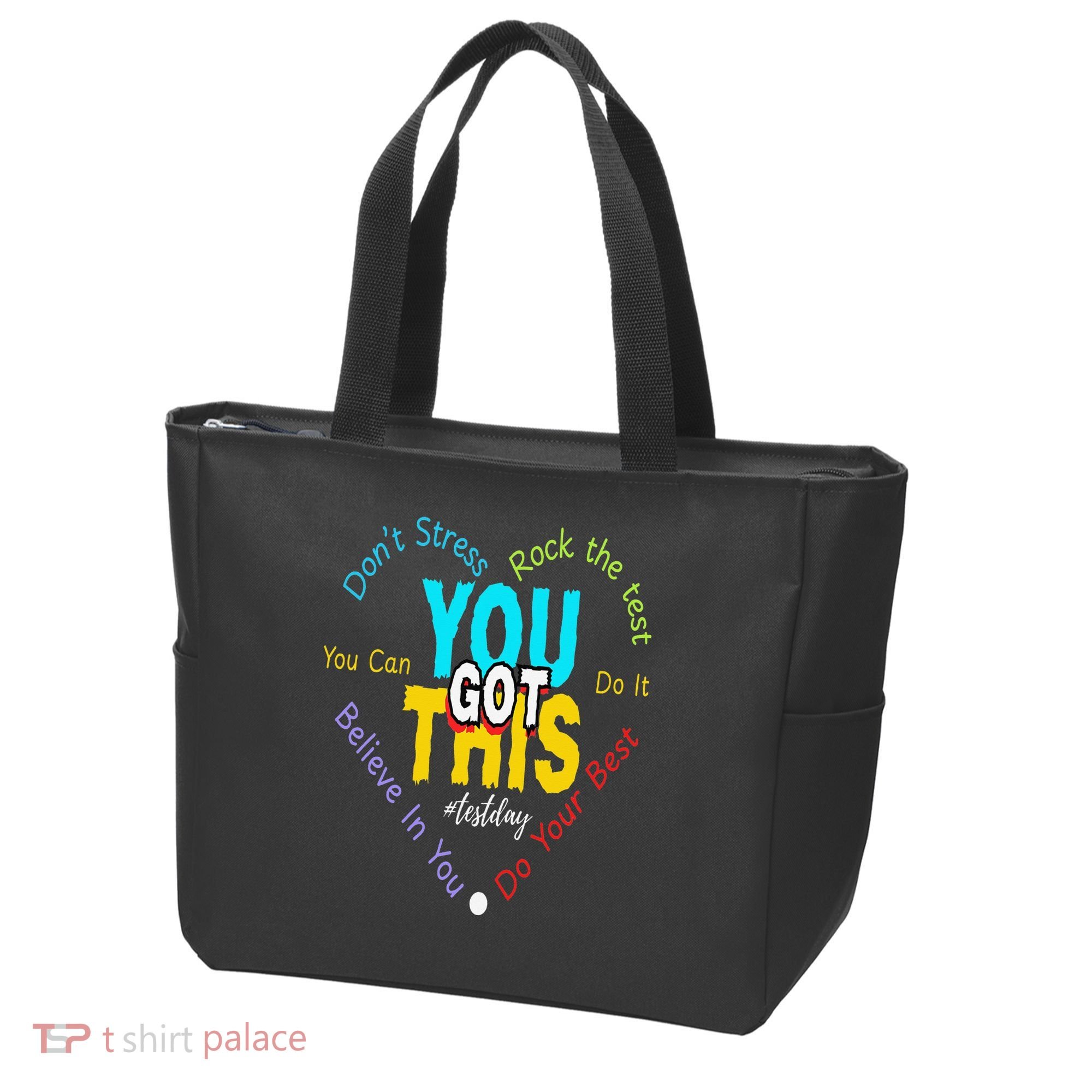 You Got This DonT Stress Rock The Test Test Day Teacher Tote Bag