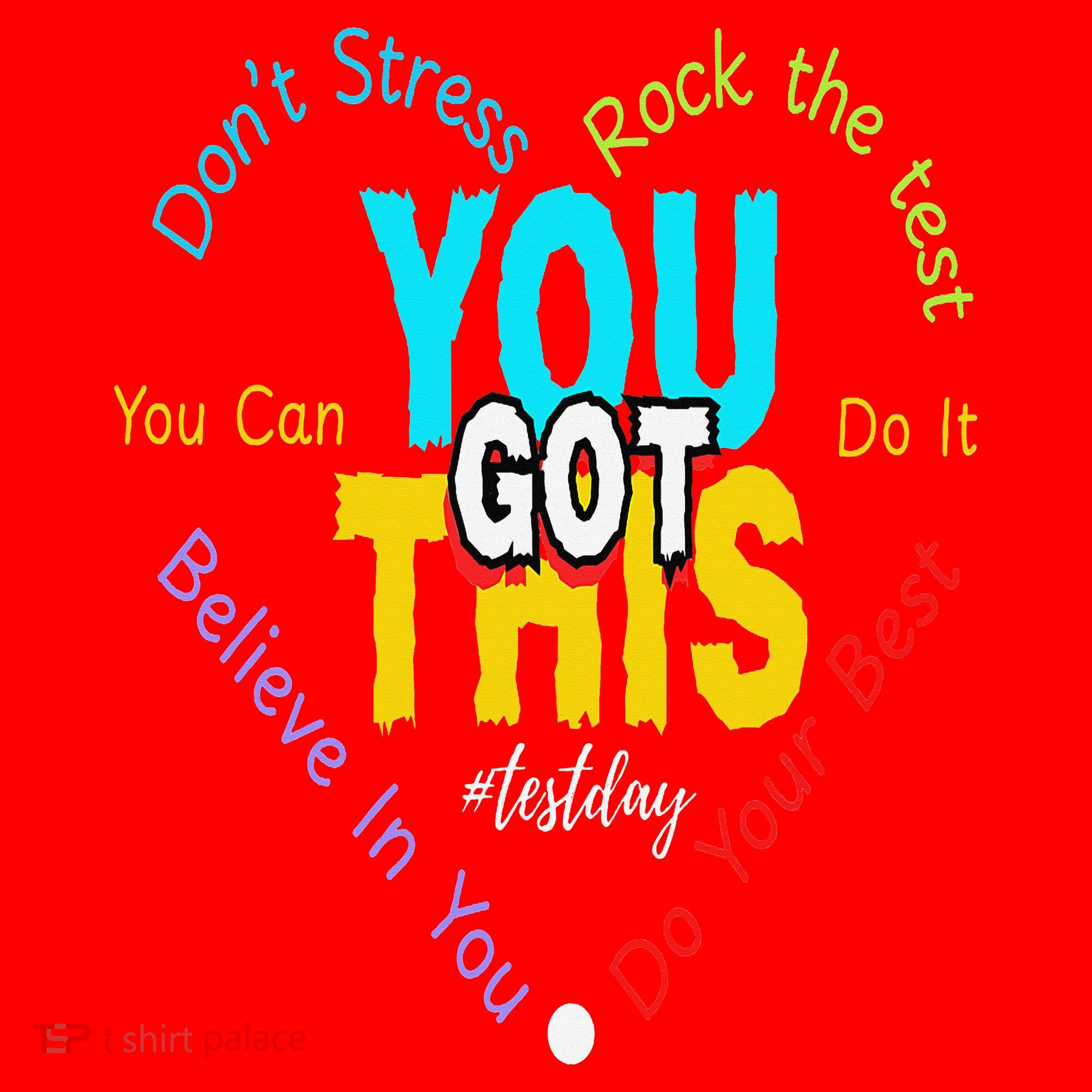 You Got This DonT Stress Rock The Test Test Day Teacher Santa Hat