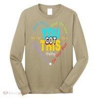 You Got This DonT Stress Rock The Test Test Day Teacher Long Sleeve Shirt thumb 0