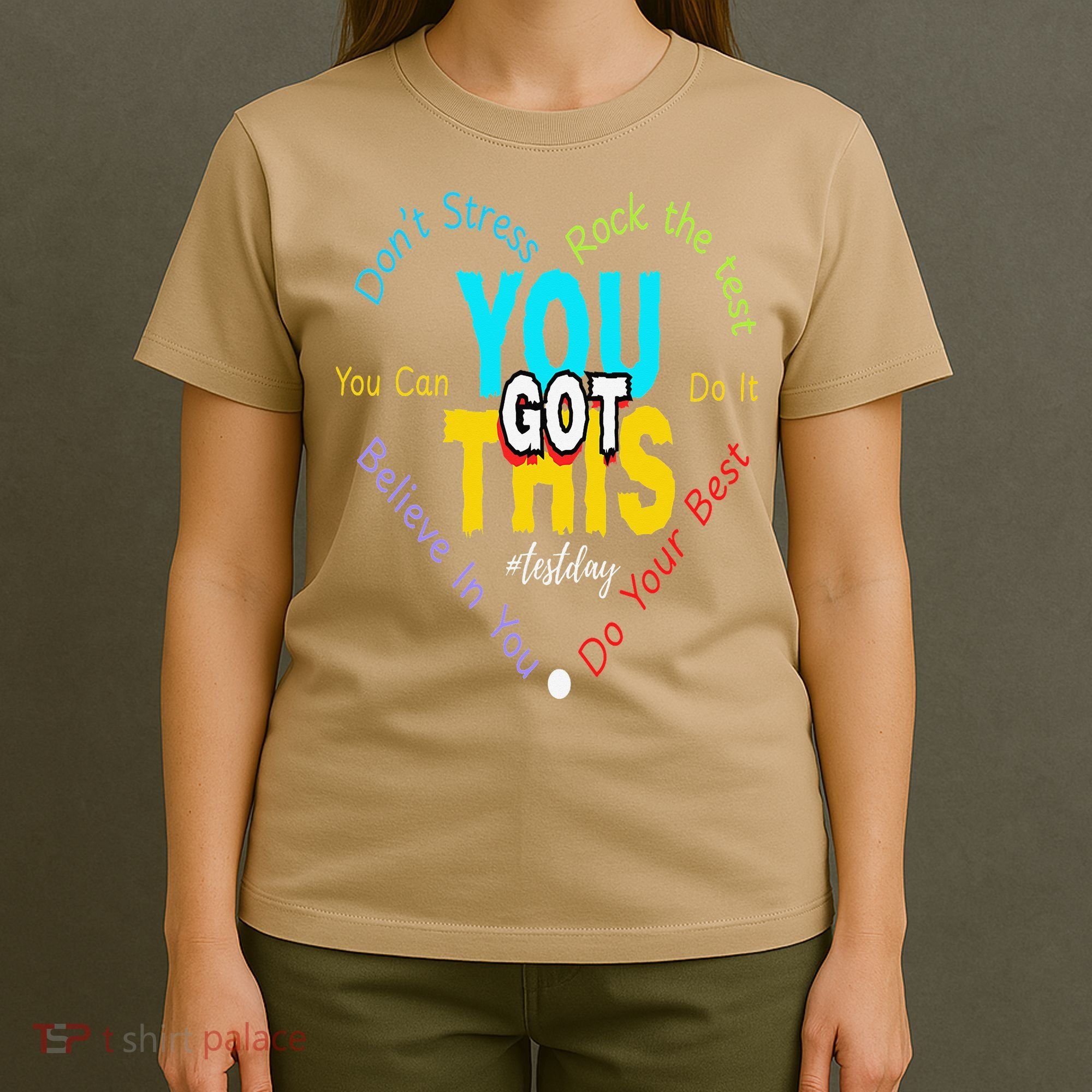 You Got This DonT Stress Rock The Test Test Day Teacher T-Shirt