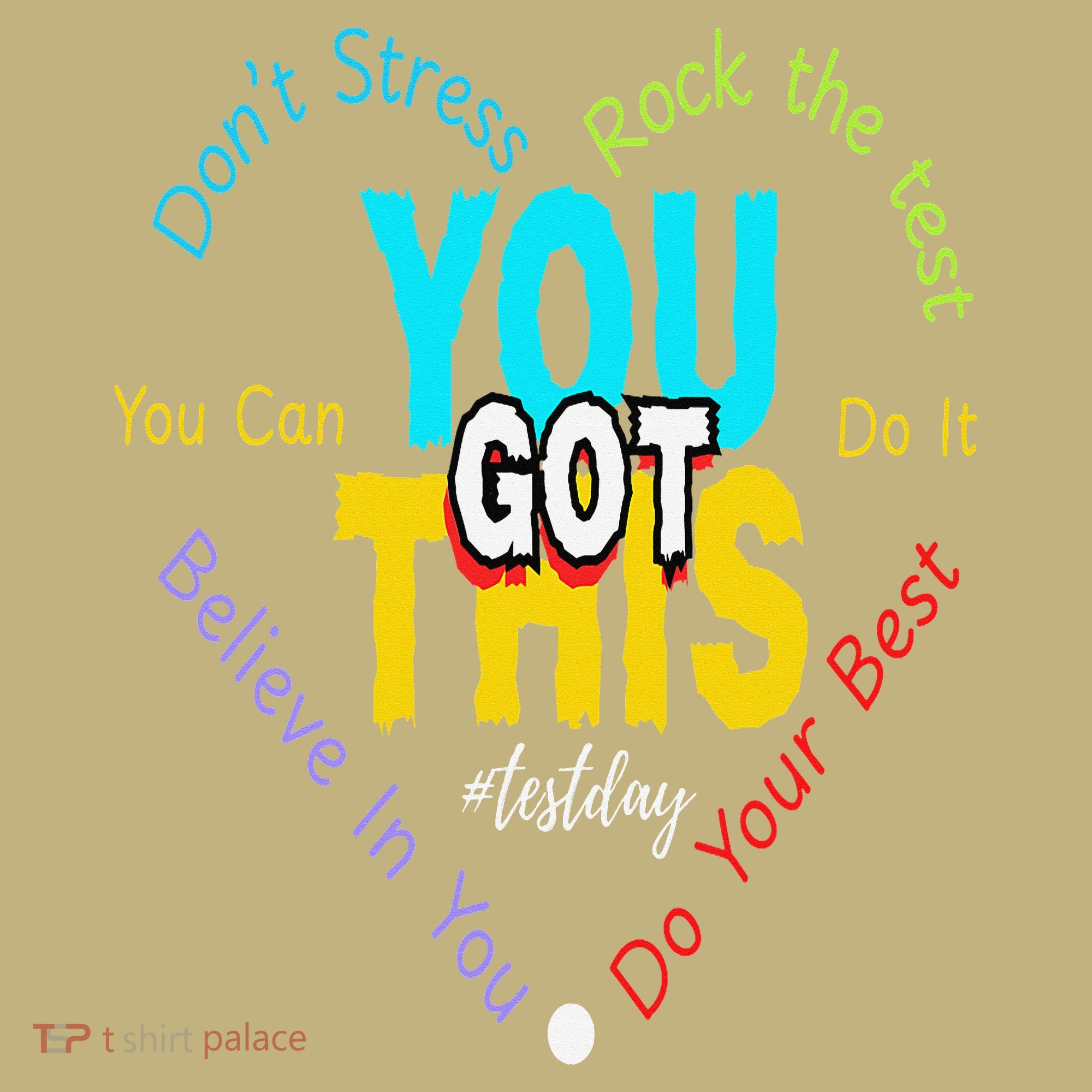 You Got This DonT Stress Rock The Test Test Day Teacher Mousepad