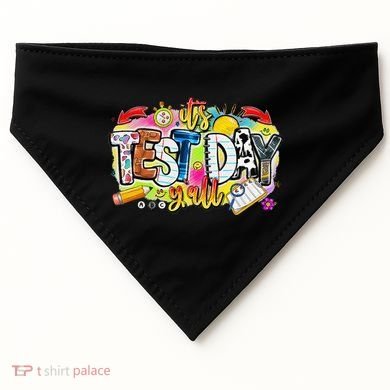You Got This Test Motivational Testing Day Colorful School USA-Made Doggie Bandana