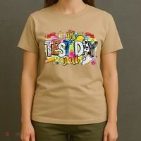 You Got This Test Motivational Testing Day Colorful School T-Shirt thumb 4