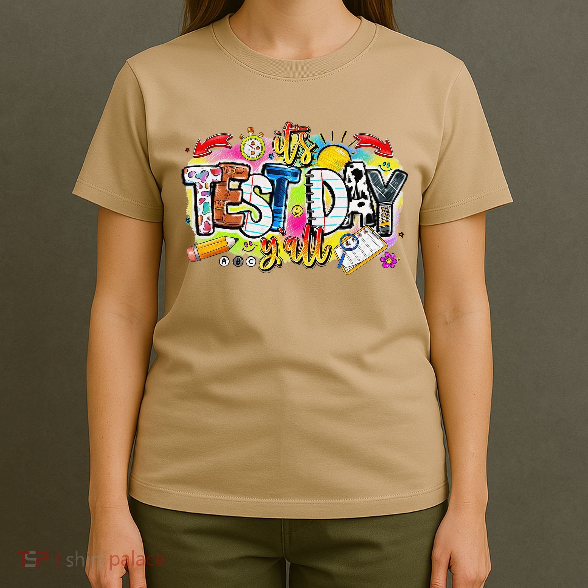 You Got This Test Motivational Testing Day Colorful School T-Shirt