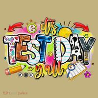 You Got This Test Motivational Testing Day Colorful School T-Shirt thumb 7