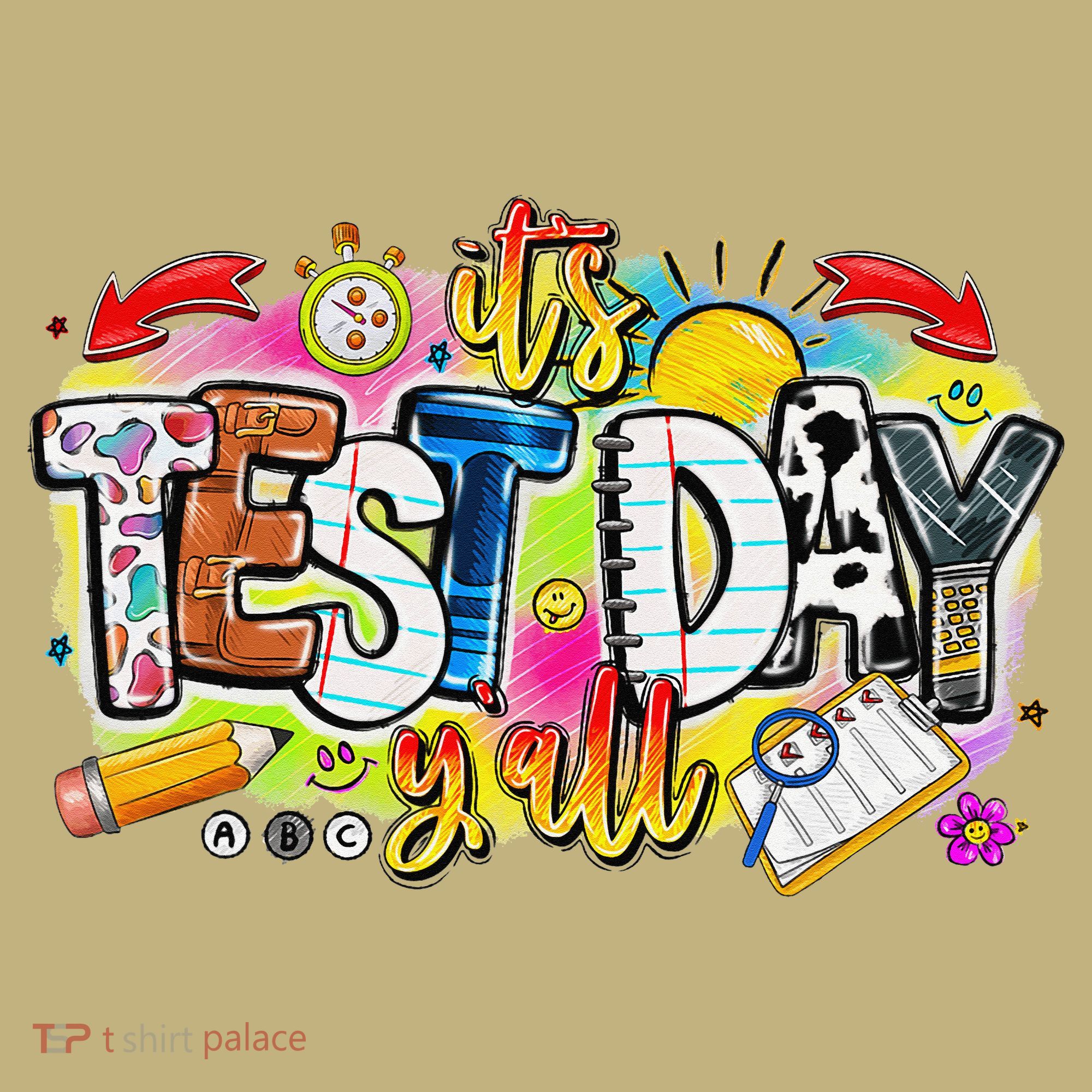 You Got This Test Motivational Testing Day Colorful School T-Shirt