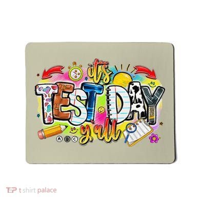 You Got This Test Motivational Testing Day Colorful School Mousepad