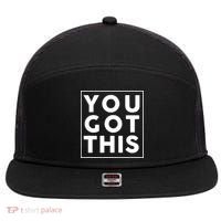 You Got This Motivational 7 Panel Mesh Trucker Snapback Hat thumb 0