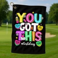 You Got This Test Day Motivational Testing Day Teacher Golf Towel thumb 1