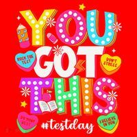 You Got This Test Day Motivational Testing Day Teacher Santa Hat thumb 1