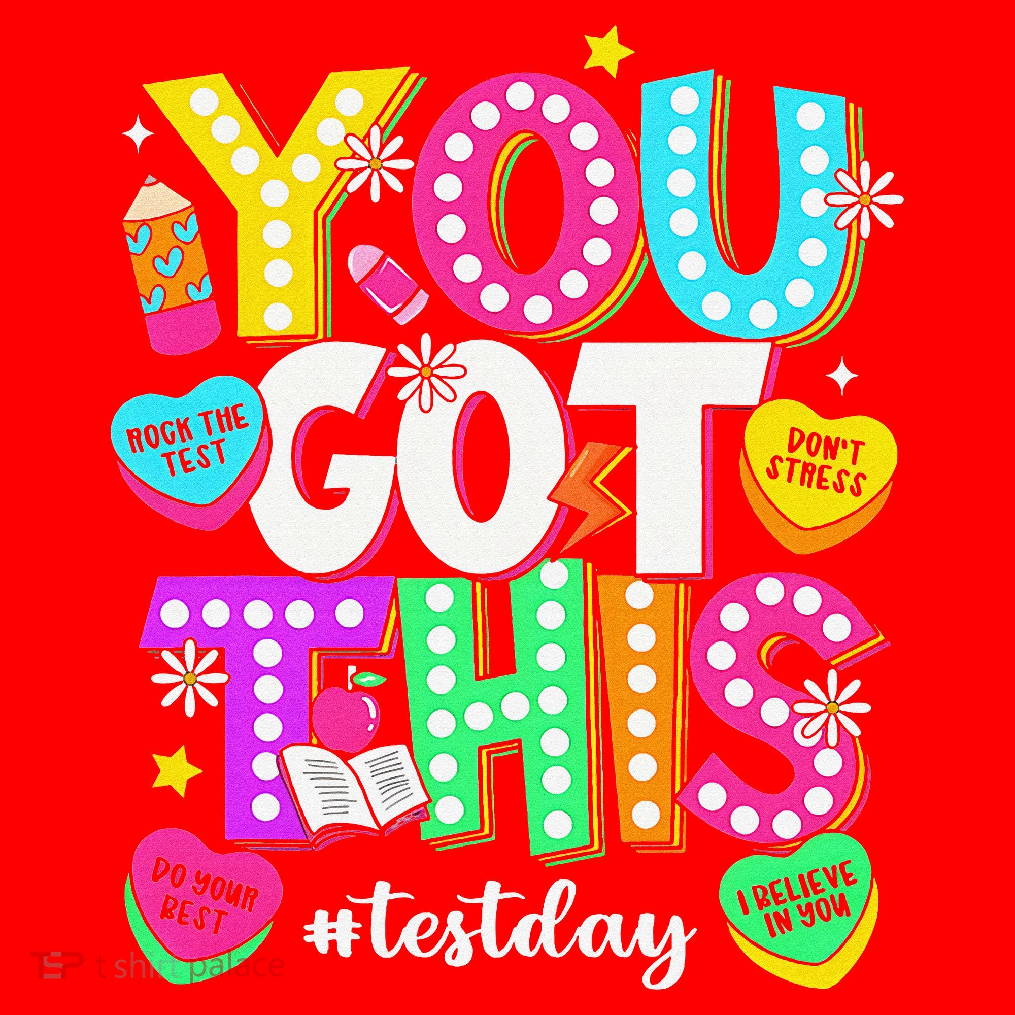 You Got This Test Day Motivational Testing Day Teacher Santa Hat