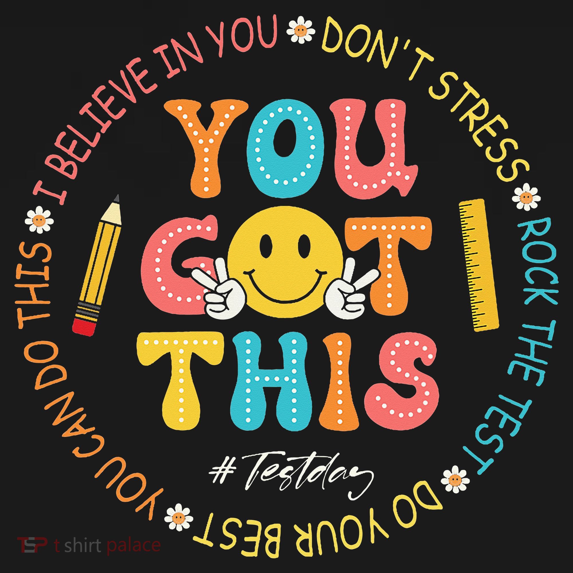 You Got This Don't Stress Rock The Test Day Teacher Hoodie