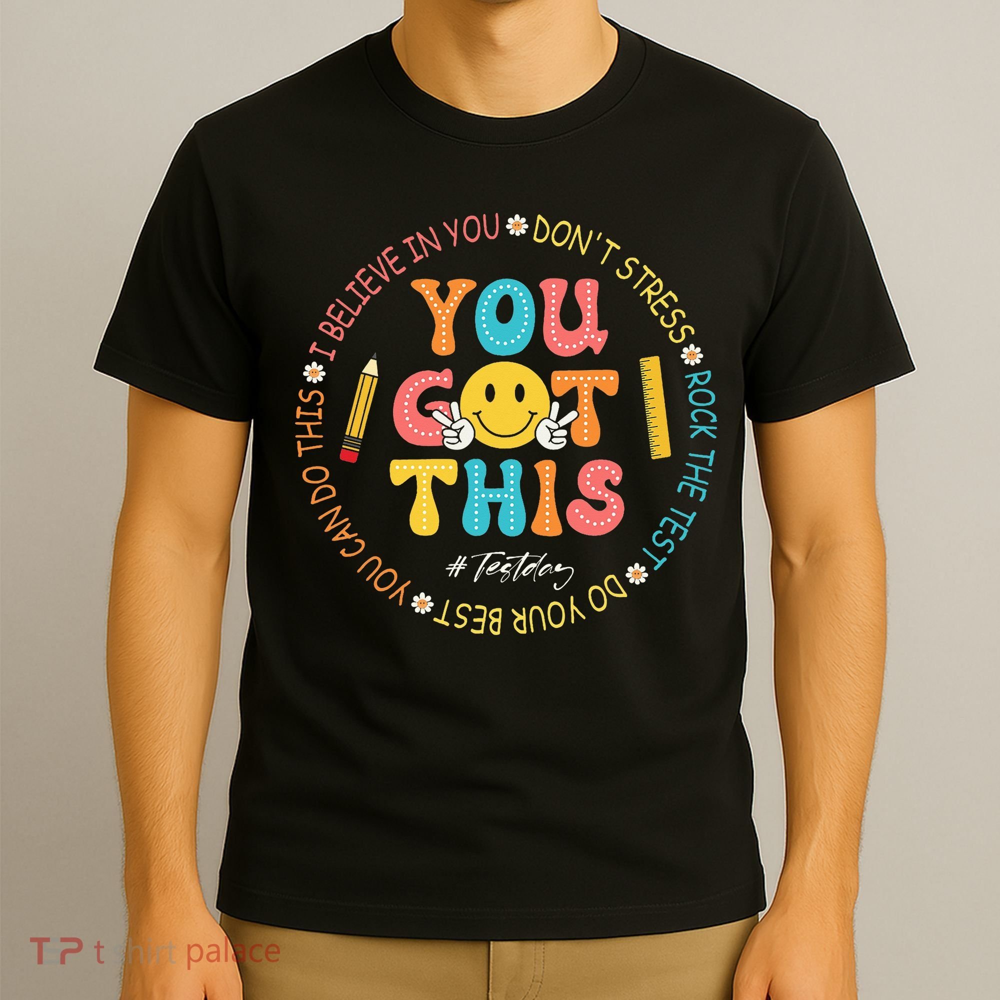 You Got This Don't Stress Rock The Test Day Teacher T-Shirt