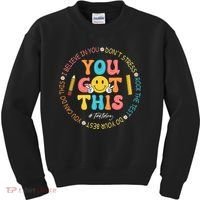 You Got This Don't Stress Rock The Test Day Teacher Kids Sweatshirt thumb 0