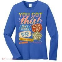 You Got This #Testday State Testing Women's Long Sleeve Shirt thumb 0