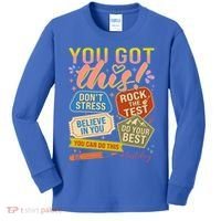 You Got This #Testday State Testing Kids Long Sleeve Shirt thumb 0