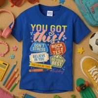 You Got This #Testday State Testing Kids T-Shirt thumb 3