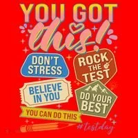 You Got This #Testday State Testing Santa Hat thumb 1