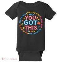 You Got This Rock The Test Do Your Best Don't Stress Baby Bodysuit thumb 0