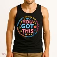 You Got This Rock The Test Do Your Best Don't Stress Tank Top thumb 3