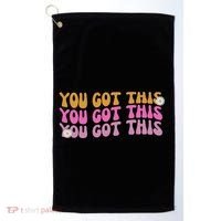 You Got This Retro Motivational Cute Golf Towel thumb 0