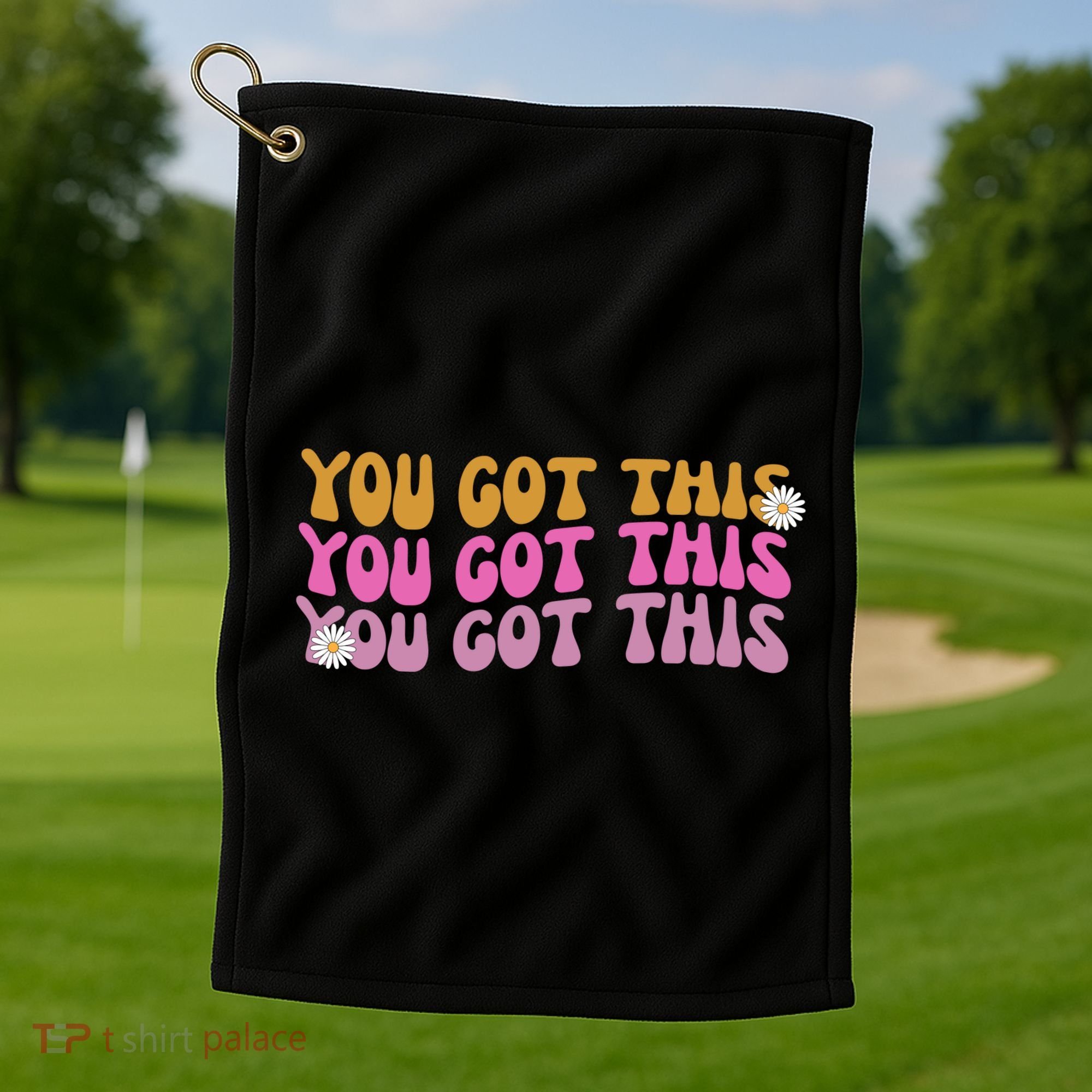 You Got This Retro Motivational Cute Golf Towel