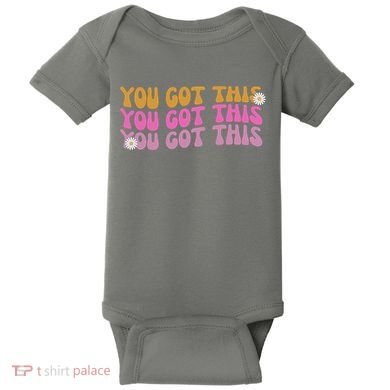 You Got This Retro Motivational Cute Baby Bodysuit