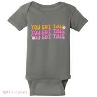 You Got This Retro Motivational Cute Baby Bodysuit thumb 0