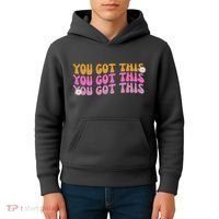 You Got This Retro Motivational Cute Kids Hoodie thumb 4