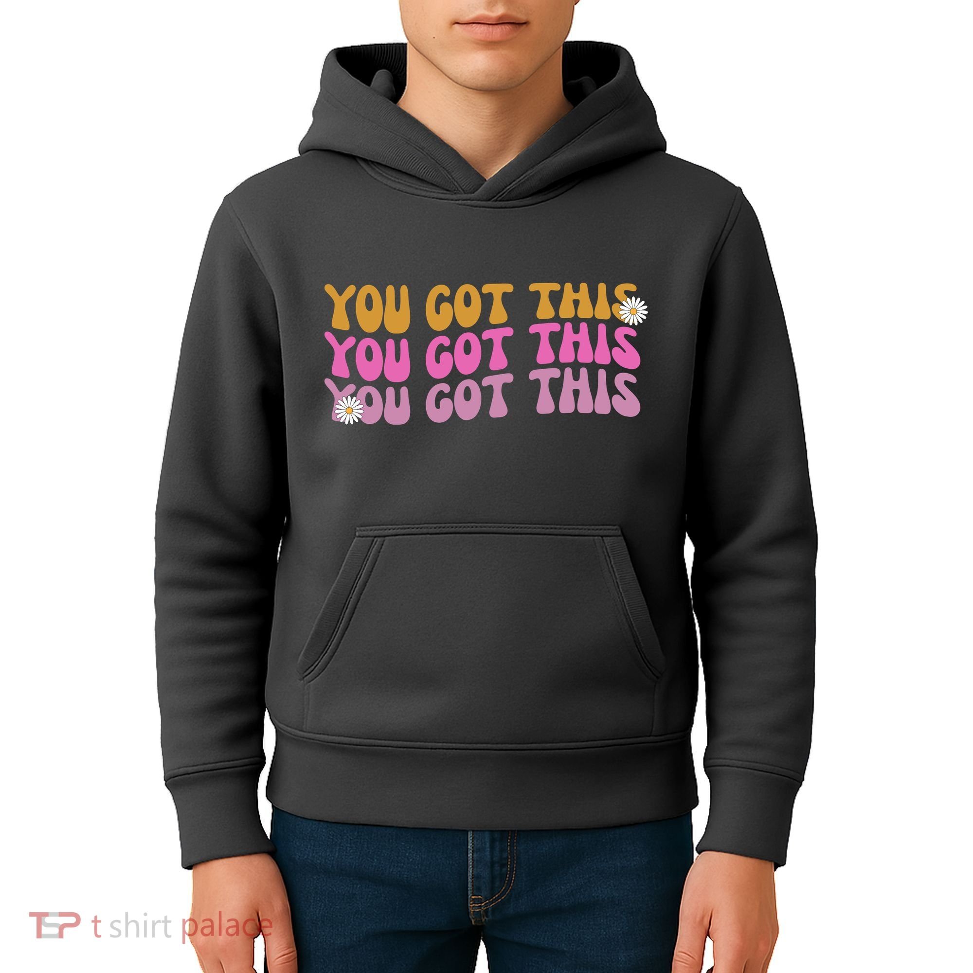 You Got This Retro Motivational Cute Kids Hoodie