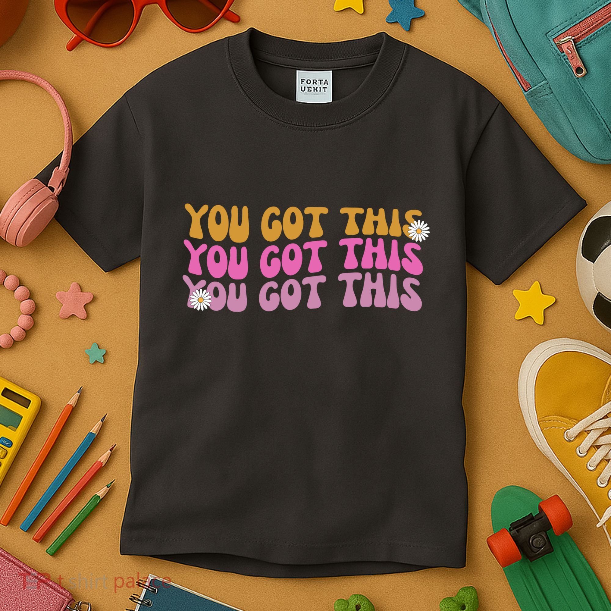 You Got This Retro Motivational Cute Kids T-Shirt