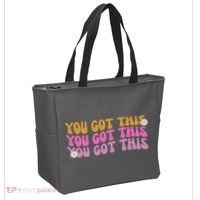 You Got This Retro Motivational Cute Tote Bag thumb 2