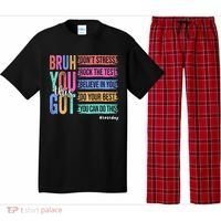 You Got This DonT Stress Rock The Test Test Day Pajama Set thumb 0