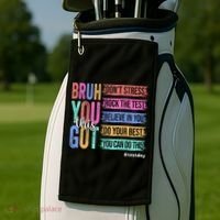 You Got This DonT Stress Rock The Test Test Day Golf Towel thumb 2